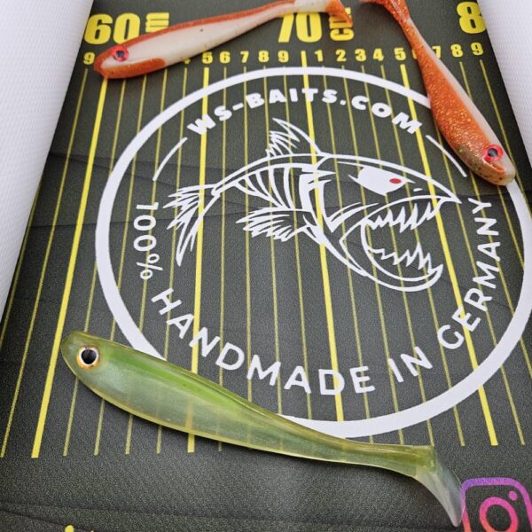 WS Baits Scale - Fisch Maßband zum Aufrollen mit Anschlag und leichter Reinigungsoberfläche