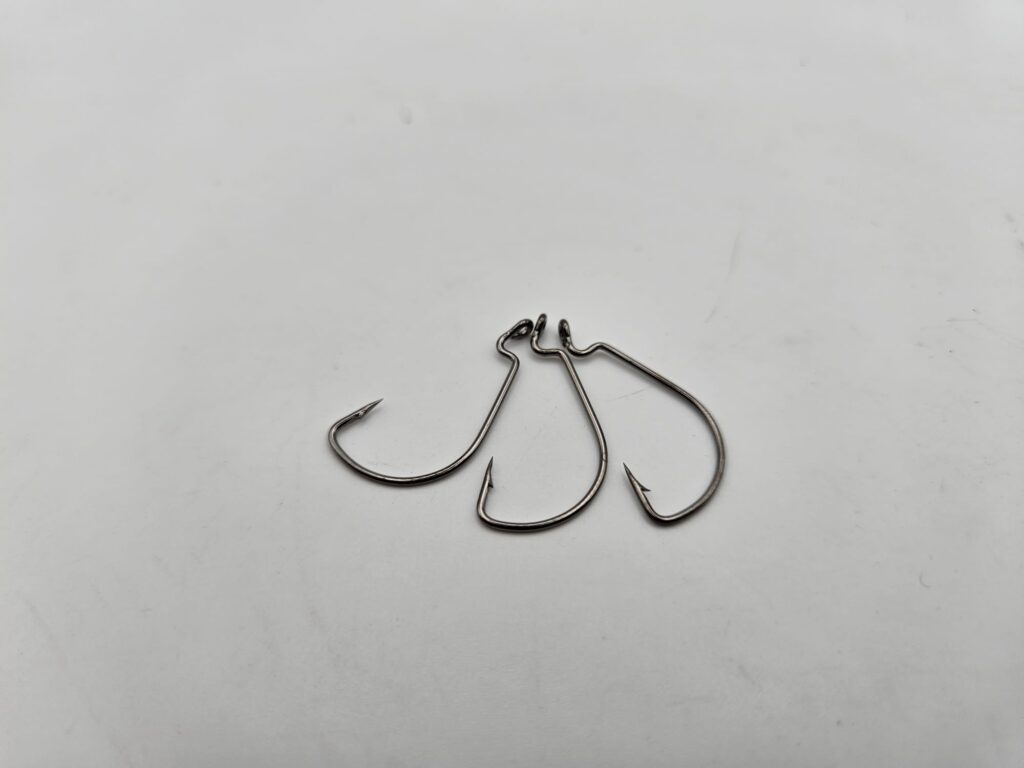 100 Gt 4X Stärke L2004 Inline Schwarz Nickel Kreis Angelhaken Größe 2/0